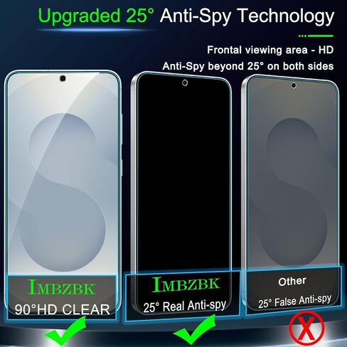 IMBZBK Privacy Screen Protector for Samsung Galaxy S25 Plus, 3+3 Pack in Kuwait