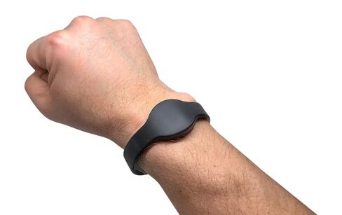 2 AuthorizID Black Wristbands for Kantech Systems Compatible with IoProx XSF/26 bit Readers in Kuwait