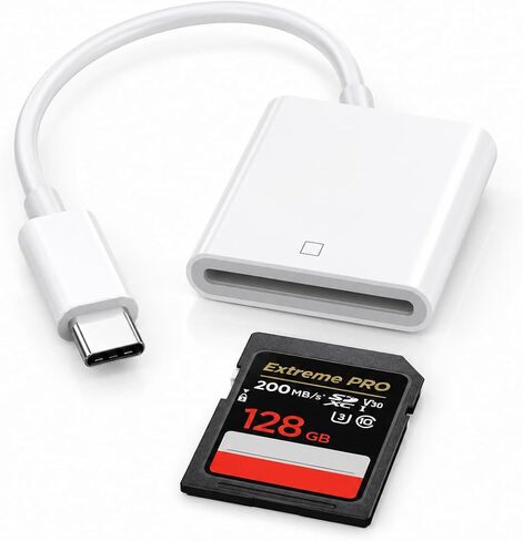 USB-C to SD Card Reader, Type-C SD Memory Card Reader Adapter, High Speed OTG Card Reader for iPhone 15/16, MacBook Pro/Air, iPad Pro/Air, Android Phones, Cameras, Plug and Play in Kuwait