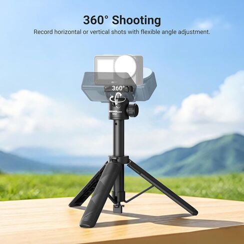 NEEWER Basics Action Camera Selfie Stick Tripod Compatible with DJI Osmo Action 6 Osmo 360 Nano, 8.1-21.3in Desk Stand with Quick Release Magnetic Mount Adapter & Ball Head for Video Recording, TP57 in Kuwait