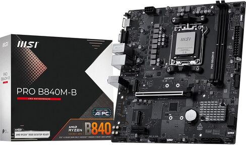 MSI PRO B840M-B Motherboard, mATX - Supports AMD Ryzen 9000/8000 / 7000 Processors, AM5 - DDR5 Memory Boost (8000+ MT/s OC), PCIe 4.0 x16, M.2 Gen4, 2.5G LAN in Kuwait