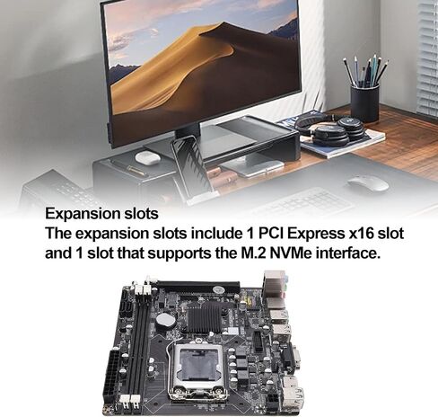 H81 LGA 1150 Gaming Motherboard, Mini ITX Support Core i3 i5 i7 E3 V3, DDR3, M.2 NVMe Slot, SATA 6Gb / s, PCI Express x16, VGA HDMI in Kuwait