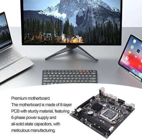 H81 LGA 1150 Gaming Motherboard, Mini ITX Support Core i3 i5 i7 E3 V3, DDR3, M.2 NVMe Slot, SATA 6Gb / s, PCI Express x16, VGA HDMI in Kuwait