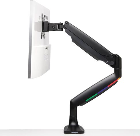 Kensington SmartFit One-Touch Monitor Arm – Height Adjustable Gas Spring for Single Monitor, 13″–32″, 360° Rotation, ±90° Tilt, Cable Management – White (K55470WW) in Kuwait
