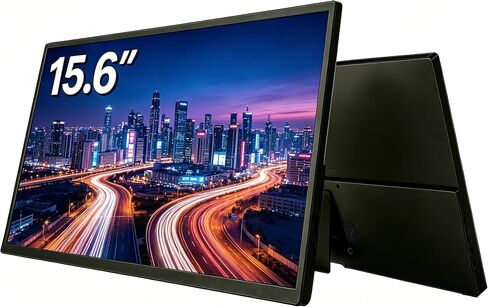 15.6" Portable Monitor, Ultra-Slim Travel External Monitor with Kickstand in Kuwait