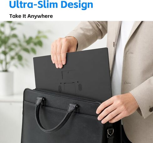 15.6" Portable Monitor, Ultra-Slim Travel External Monitor with Kickstand in Kuwait