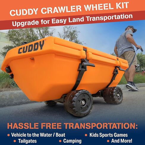 CUDDY Crawler Wheel Conversion Set - Cooler Wheel Kit for CUDDY Coolers in Kuwait