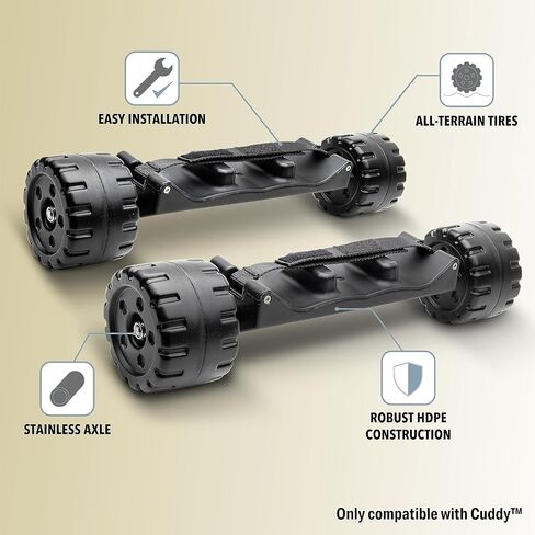 CUDDY Crawler Wheel Conversion Set - Cooler Wheel Kit for CUDDY Coolers in Kuwait