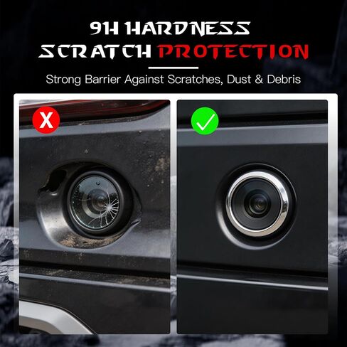 License Plate Camera Deflector Car Lens Protector 4PCS Front Bumper Transparent Cover Backup Anti Rain Shield for Protective Reverse Accessories Guard 2026 New Tempered Glasses View in Kuwait
