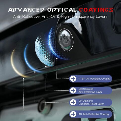 License Plate Camera Deflector Car Lens Protector 4PCS Front Bumper Transparent Cover Backup Anti Rain Shield for Protective Reverse Accessories Guard 2026 New Tempered Glasses View in Kuwait