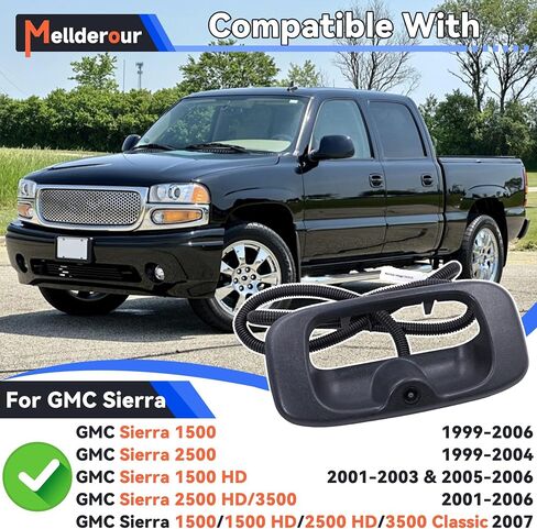 Tailgate Handle Backup Camera for Chevy Silverado GMC Sierra 1500/2500/3500HD (1999-2006)-Rear Door Handle Replacement Camera with 12V 26ft Power Cord,Starlight Night Vision & IP67,14 Switching Modes in Saudi Arabia