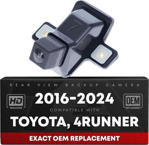 Rear View Backup Camera, Reverse Park Assist - Compatible with 2016-2024 Toyota 4Runner - OEM 8679035061, TO1960130 in Kuwait