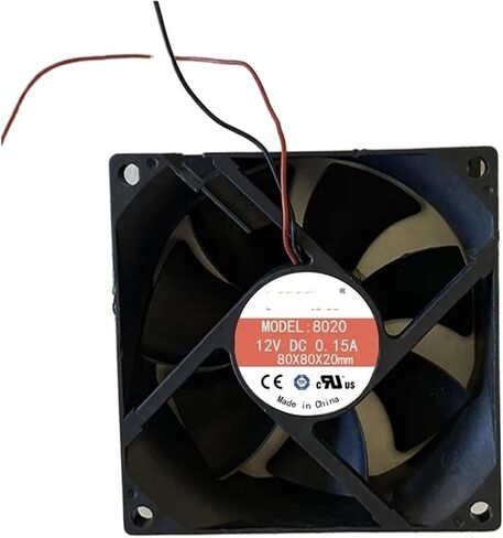 8020 80x80x20mm DC 12V 0.15A Cooling Fan in Saudi Arabia
