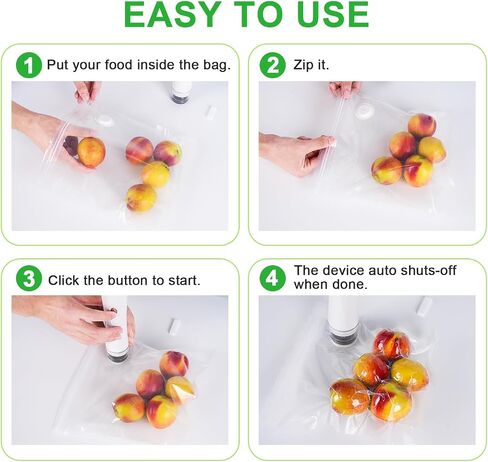 Higfra Vacuum Sealer for Food 30 Reusable Bags & 20ml Tank in Kuwait