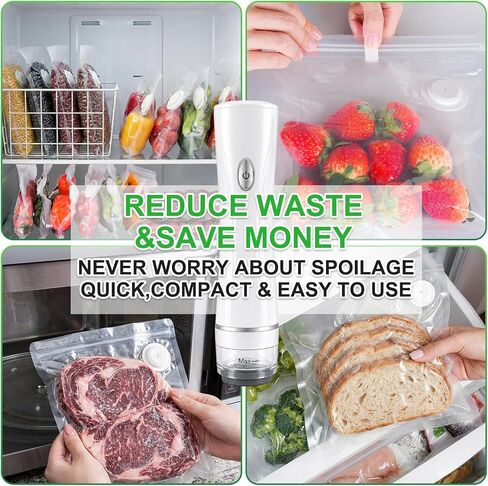 Higfra Vacuum Sealer for Food 30 Reusable Bags & 20ml Tank in Kuwait