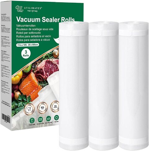 Vacuum Sealer Bags for Food 11 in 16 ft Custom Size w/Label Area in Kuwait