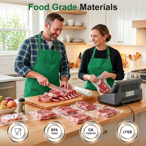 Vacuum Sealer Bags for Food 11 in 16 ft Custom Size w/Label Area in Kuwait