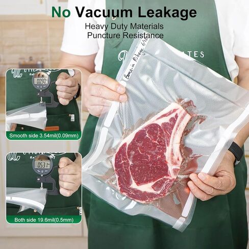Vacuum Sealer Bags for Food 11 in 16 ft Custom Size w/Label Area in Kuwait