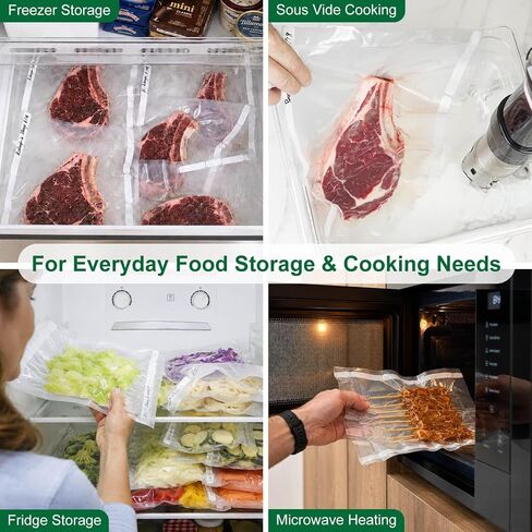 Vacuum Sealer Bags for Food 11 in 16 ft Custom Size w/Label Area in Kuwait
