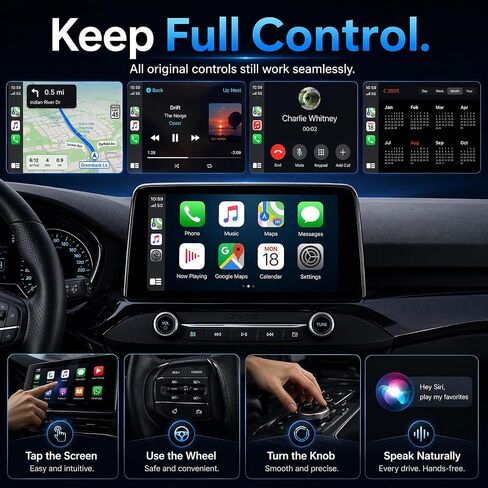Wireless CarPlay Adapter– Android Auto Wireless Adapter, 5.8GHz Wi-Fi Plug & Play,Mini and Stable iOS 10+/Android 10+, Fast Auto-Connect for Cars 2016+ (1Pcs) in Kuwait