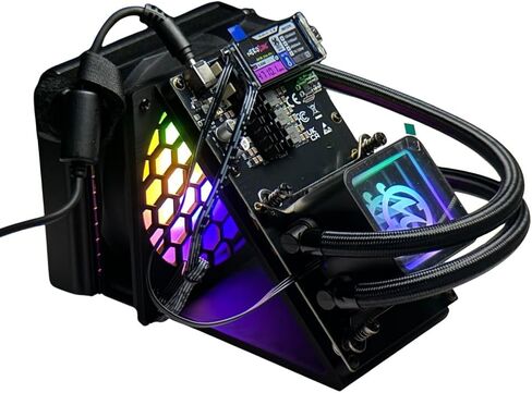 NerdQaxe++ Hydro | 4.8TH/s High-Efficiency Bitcoin Miner | 4X BM1370 ASIC, 78W, 15J/Th | Open-Source Crypto Machine with WiFi & PSU in Kuwait