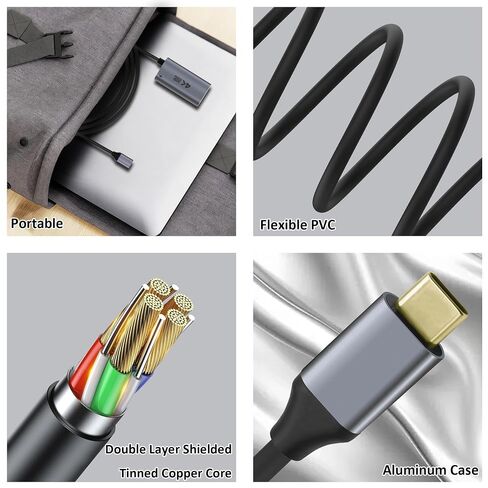 USB C to HDMI Cable 4K@60Hz Adapter with 100W PD Fast Charging in Kuwait