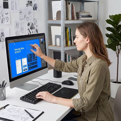 Artibetter Wired USB Keyboard and Mouse Combo Black 104 Keys Full Size in Kuwait