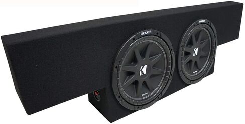 Kicker Comp C12 Dual 12" Sub Box Fits 2001-2006 GMC Sierra Crew Cab 2 Ohm in Saudi Arabia