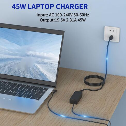 45W 2.31A Laptop Charger Compatible with HP TPN-DA16 L25296-001 R-41013323 in Kuwait