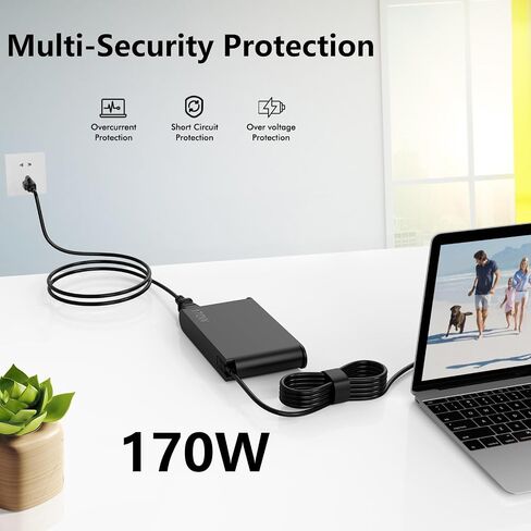 170W Charger Compatible with Lenovo ThinkPad P1 P15v P15 P16 P16v LOQ 15 16 in Kuwait