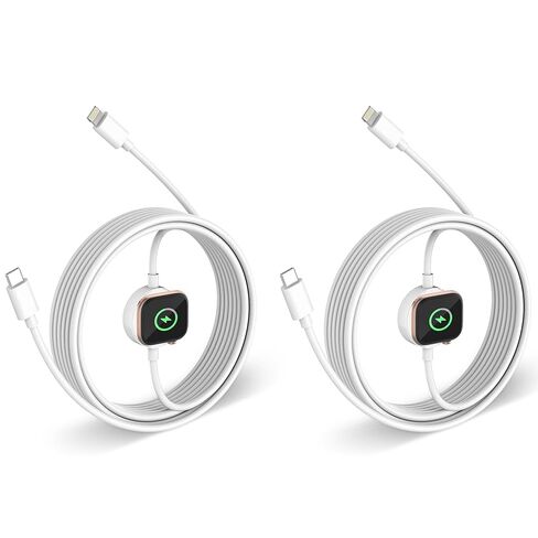 شاحن iWatch شحن سريع، 6.6FT 2 في 1 iWatch وسلك شحن Lightning in Kuwait