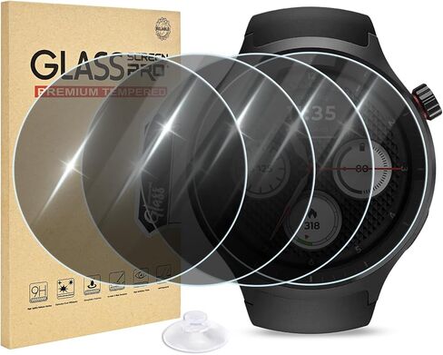 4 Pack Compatible for Motorola Moto Watch 2026 Screen Protector Glass, Clear Anti-scratch 9H Tempered Protection for Moto Watch Film, HD & Sensitive Touch in Kuwait