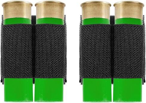 12Ga 20Ga Double Extra Shotgun Shell Holder 2-Pack Extra Round Hook and Loop Shotgun Ammo Shell Carrier with Adhesive Backing in Kuwait