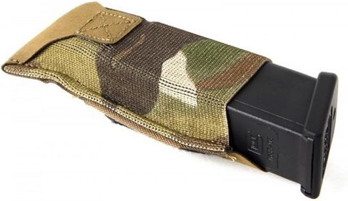 Blue Force Gear Single Magazine Pouch - Magazine Storage, Magazine Holder Pouch, Utility Pouch with Adjustable Belt Loop for Rapid Access - Multicam in Kuwait