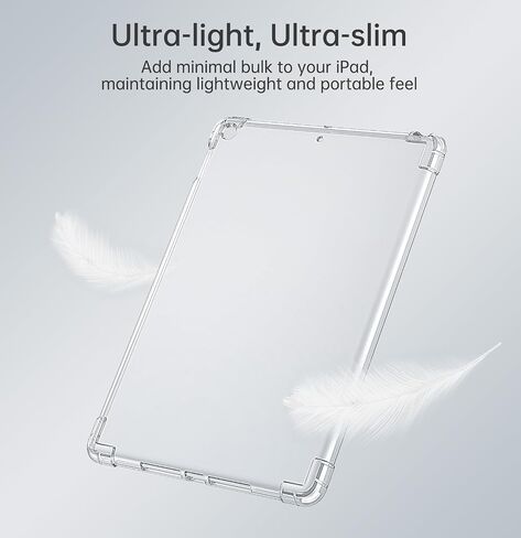 MoKo Clear Case for iPad 9th/8th/7th Gen 2021/2020/2019, Clear in Kuwait