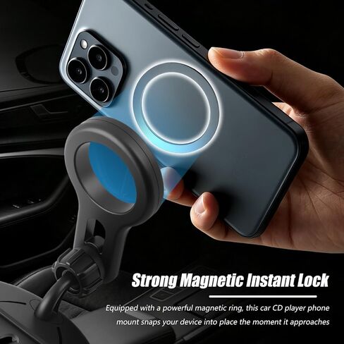 Magnetic CD Phone Holder for Car,Adjustable CD Player Phone Mount in Kuwait
