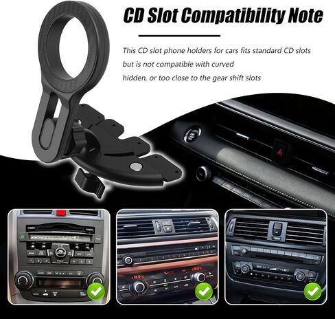 Magnetic CD Phone Holder for Car,Adjustable CD Player Phone Mount in Kuwait