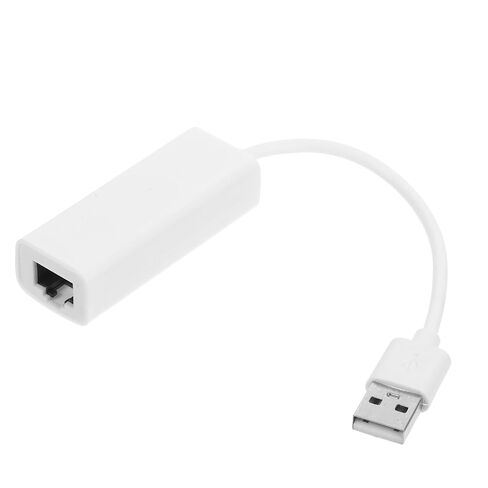 HOMSFOU USB 2.0 to Rj45 Ethernet Network Adapter, 10/100/1000mbps White in Kuwait