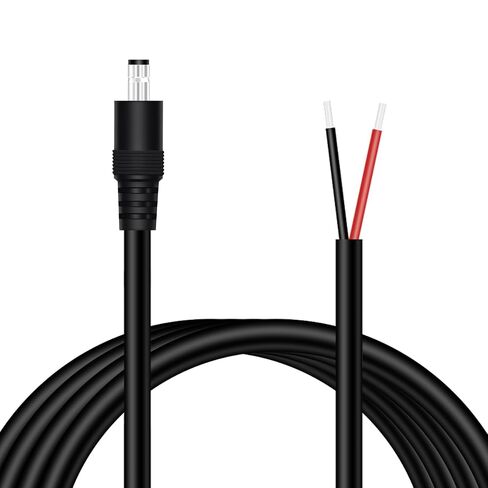 5.5mm x 2.1mm 16AWG 12 Volt DC Power Supply Pigtail Wire Cable, 6FT in Kuwait
