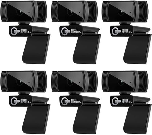 Green Extreme T200 Full HD Webcam 1080p 30FPS Widescreen Mode, Autofocus System, Hi-Speed USB 2.0 (6-Pack) in Saudi Arabia