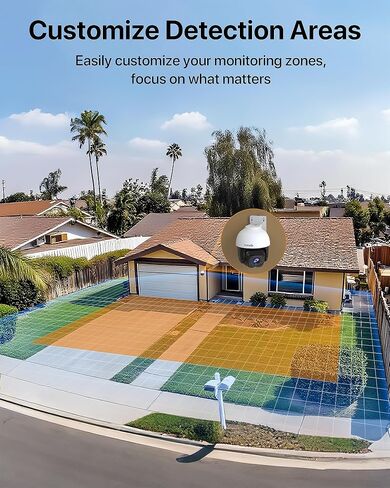 Tenda 5MP QHD Outdoor Pan/Tilt Wi-Fi Security Camera, 360° Full Coverage, Color Night Vision, AI Human/Vehicle/Motion Detection, 2-Way Talk, IP65, WiFi 6,24/7 Plug-in Guard for Your Yard (CH7 2.0) in Saudi Arabia