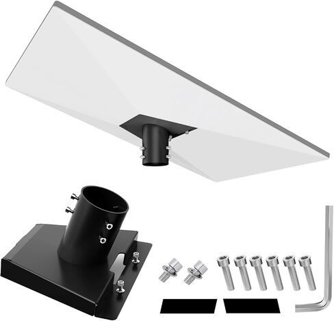 Starlink Gen 3 Pipe Adapter Mount | Heavy Duty Bracket for Permanent Installation | Optimized Ventilation | Low Profile Natural ABS for V3 Router & Power Supply in Saudi Arabia