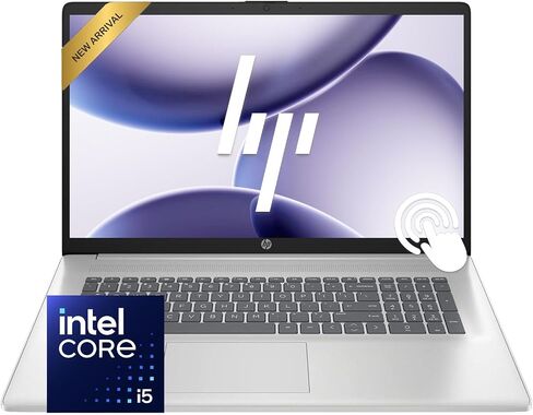 HP 17 Inch Touchscreen Laptop Computer, 2026 Edition, Intel Core 5 120U, 16GB RAM, 512GB SSD, Backlit Keyboard, Large Screen, Windows 11 with Office 365 for The Web in Saudi Arabia