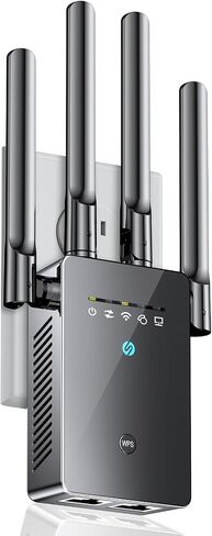 2026 New WiFi Extender Signal Booster, 14770 Sq.Ft WiFi Booster Extender for Home, Easy Setup Internet Extender WiFi Booster W/Ethernet Port, WiFi Repeater Compatible with 99% Routers, 5 Modes in Saudi Arabia