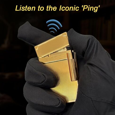 Classic Brass Lighter Ligne 2 Style – Iconic “Ping" Sound (Gold) in Kuwait