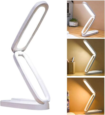 ViaGasaFamido Rechargeable Reading Lamp Foldable Touch Desk Light with Eye Care LED, Portable USB Rechargeable Table Lamp for Students Learning Reading in Kuwait