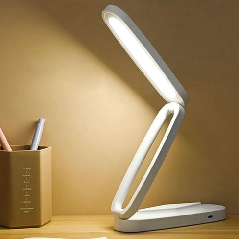 ViaGasaFamido Rechargeable Reading Lamp Foldable Touch Desk Light with Eye Care LED, Portable USB Rechargeable Table Lamp for Students Learning Reading in Kuwait