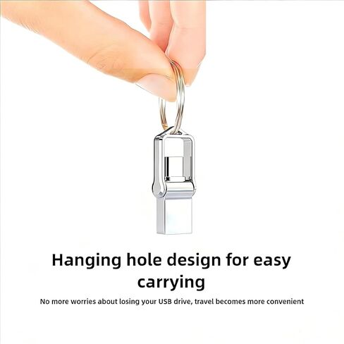 64GB/32GB USB Flash Drive Dual USB 3.0 Flash Drive USB A & Type C Silver Thumb Drive UDP-Tech Type C Flash Drive Portable USB Flash Drive for Computer Mac Smartphone Tablet (32, GB) in Kuwait