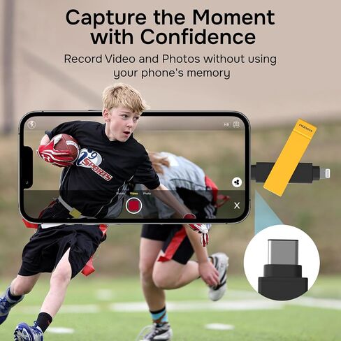 MFi iPhone Flash Drive 512GB, Smart App Backup, USB-C & Lightning in Saudi Arabia