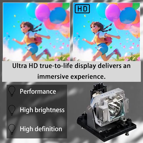 NP12LP Original Replacement Projector Lamp Bulb for NEC NP4100 NP4100W for VIVITEK D5530 D5600 D6000 D6010 D6500 D6510 D6515 D6520 DU6675 DW6030 DW6035 DX6535 with Housing in Kuwait